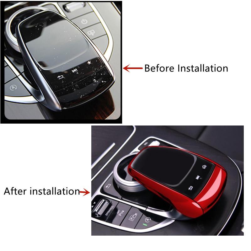 Автомобильные аксессуары, защитный чехол для экрана мыши с центральным управлением для Mercedes Benz CE GLC GLS GV Class W205 W213 X253