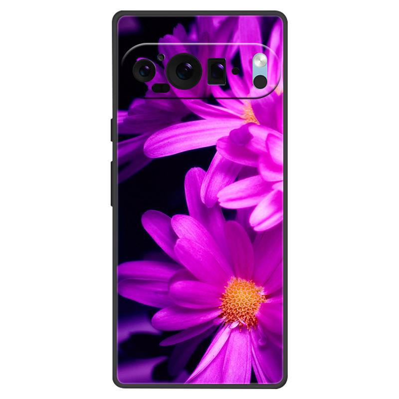 For Google Pixel 9 Pro XL Case Cool Painted Silicone TPU Soft Cover For Googe Pixel 9 9 Pro 8A Cases Black Protective Shells