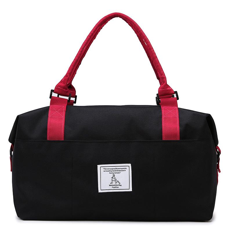 Lightweight Contrasting Ribbon Shoe Storage Handheld Travel Bag Dry and Wet Separation Casual Fitness Bag Can Be Used To Pull Rod