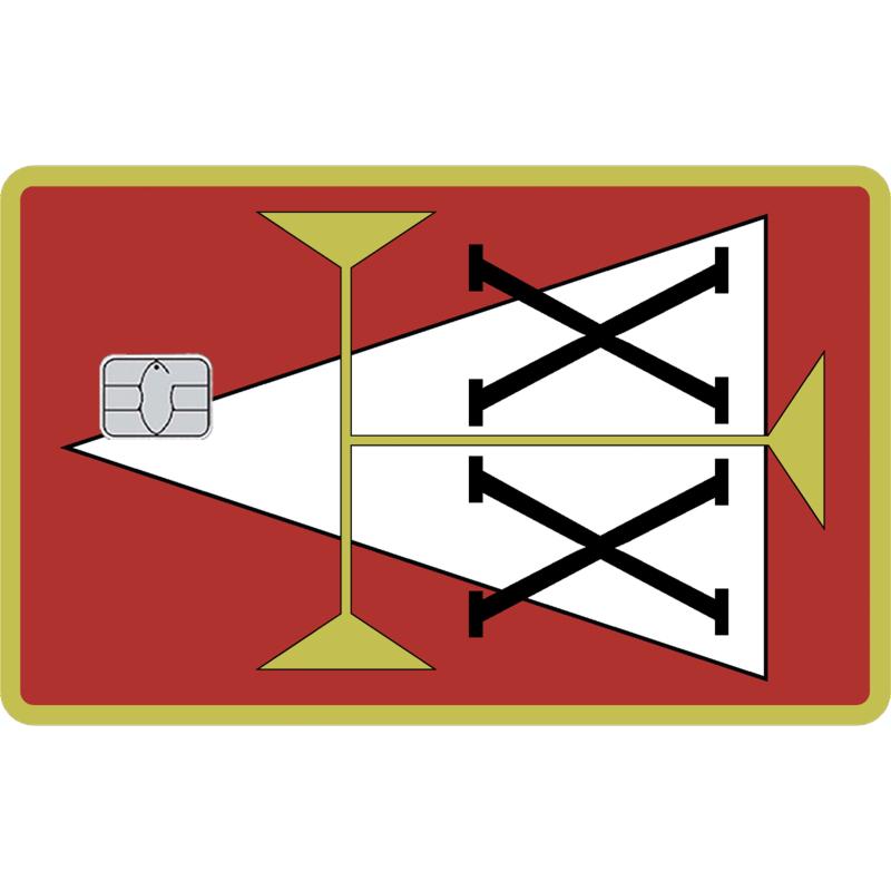 Модная Лицензия Охотника Матовая Наклейка-Скин на Кредитную Карту для VISA JCB Mastercard и Других IC-Карт Защита Декорация ACG