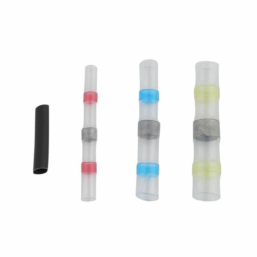 Новые 102 шт. термоусадочные обжимные клеммы встык, водонепроницаемая изоляция, электрические соединители встык