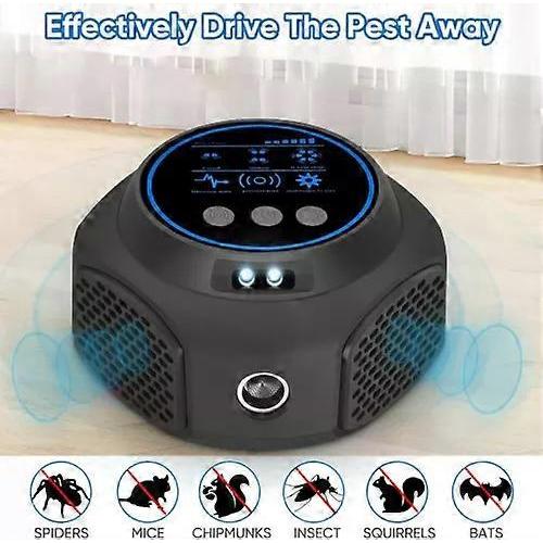 Pro 360° Electronic Control Ultrasonic Repellent Pest Rat Mice Rodent Repeller less