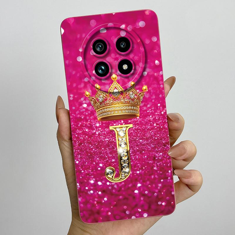 Чехол для телефона из жидкого силикона с буквой-короной для Realme 13 Pro Plus 13Pro 13ProPlus 5G, противоударный, с защитой объектива камеры, мягкая задняя крышка