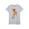 Женская Классическая Футболка Bambi с Меланжевой Расцветкой