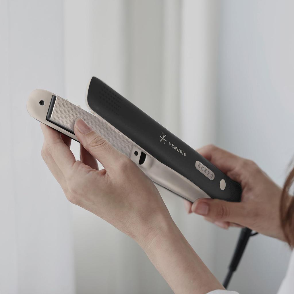 VENUSiS Negative Ion Hair Straight Iron White VAS-8200E