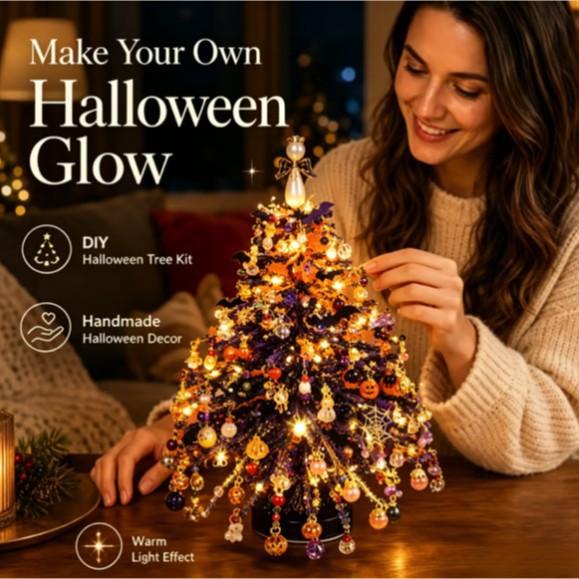 Christmas Tree Handmade DIY Beaded Crystal Christmas Tree Making Kit Desktop Decoration Xmas Craft Ornament Christmas Decoration