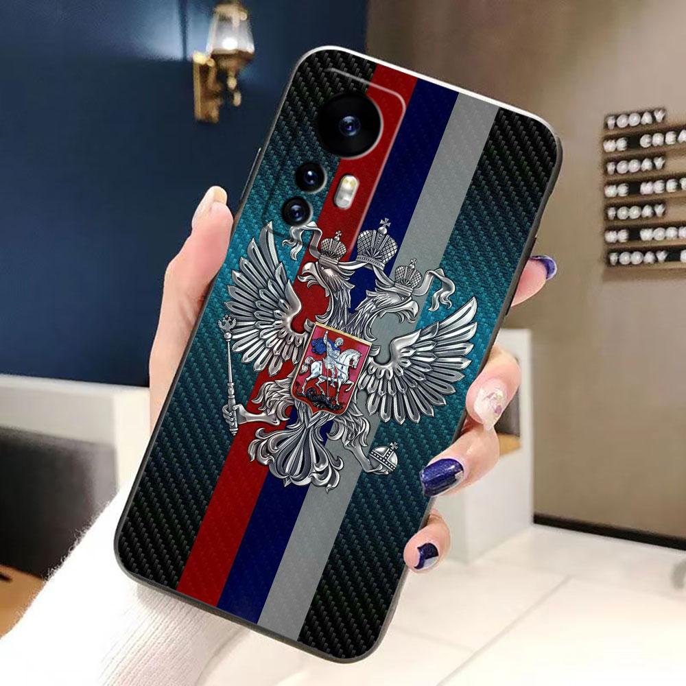 Россия Винтажный Герб Флаг Чехол для Телефона Для Xiaomi 15 15T 14 14T 13 12T 11 11T POCO F8 F7 F6 F5 X7 X5 M6 M7 PRO Ultra Чехол