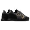 Emporio Armani EA7 Спортивные повседневные кроссовки на шнуровке, удобные, низкие, унисекс, черные X8X101XK2571M701