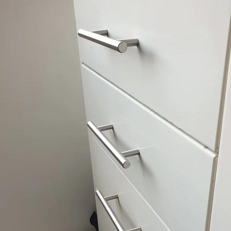 20Pcs/Pack Handle DIY Drawer Pulls Kitchen Door Knob Sliver Cupboard Stainless Steel Furniture