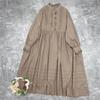 Johnature японские весенние плиссированные лесные платья повседневное хлопковое свободное свободное простое женское платье в стиле ретро с оборками