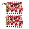 Lightweight Wood Ornaments Red And White Doll Hanging Pendants for Christmas Tree, Decorative Wooden Girls Decorations Ornament, Seasonal Tree