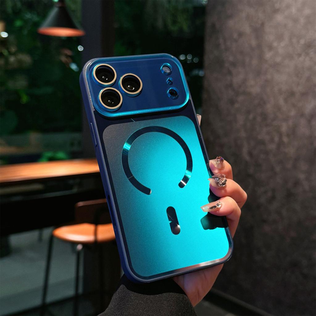 For iPhone 17 Pro Max Case Compatible with MagSafe TPU PC Phone Back Cover with Lens Film