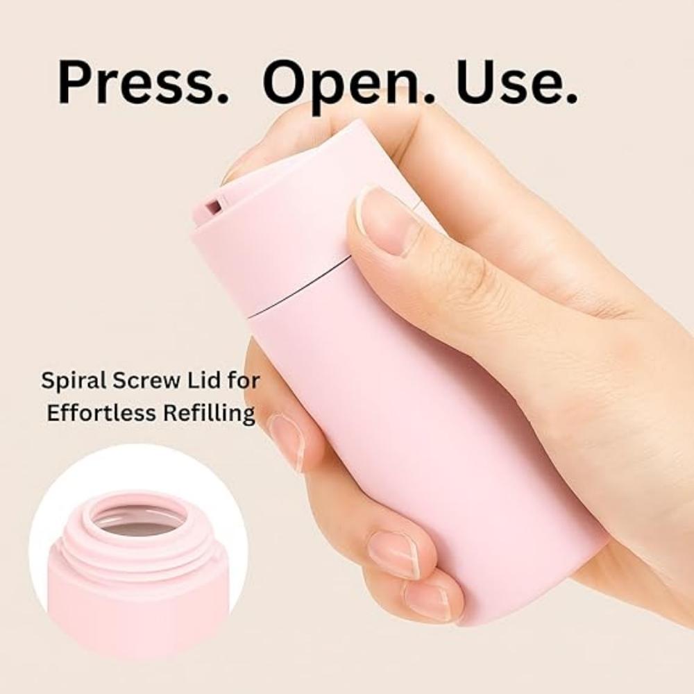 Набор из 5 флаконов-дозаторов для крема для путешествий, дорожные флаконы, набор контейнеров для туалетных принадлежностей, одобрено TSA, предметы первой необходимости для путешествий