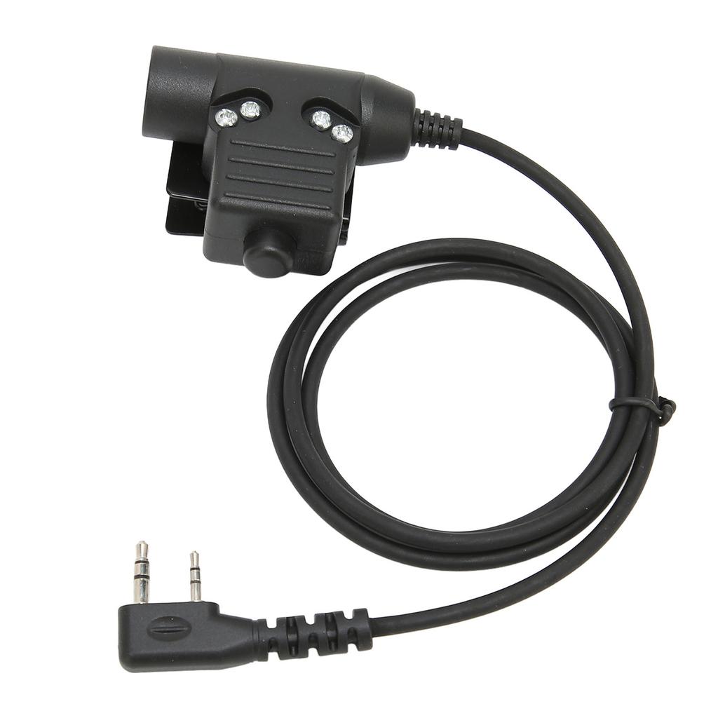 Гарнитура U94 PTT и Throat Control 7,1 мм с шумоподавлением, регулируемая гарнитура для рации с PTT