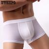 Мужское нижнее белье Мужские боксеры Ледяной шелк Дышащие С низкой посадкой Четырехугольные шорты Лето