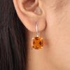 Натуральный цитрин Драгоценный камень 925 стерлинговое серебро Ювелирные изделия Ручной работы Женские серьги 1" EE-172-7