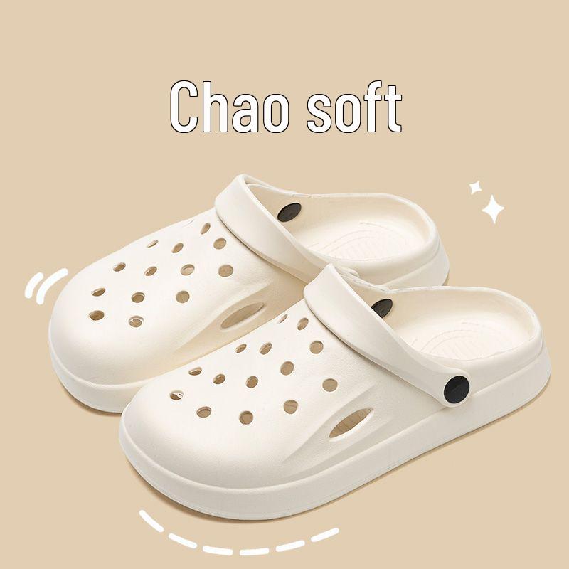 Дышащие Толстоподошвенные Закрытые Пляжные и Садовые Туфли для Мужчин и Женщин - Удобные Летние Шлепанцы в Парном Стиле