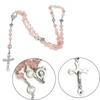 Jesus Christ Cross Necklace Religion Beads Necklace Gift Rosary Necklace  Men Women
