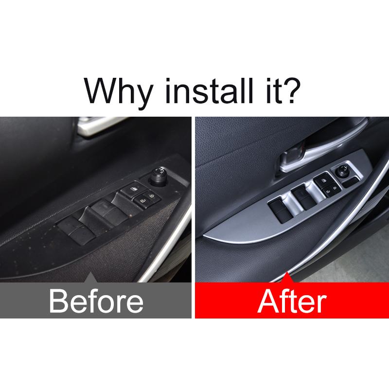 Для Toyota Corolla E210 2022 2023 гибридный ABS автомобильный дверной подлокотник панель оконный переключатель кнопки подъема крышка отделка