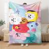 1Pc Colorful Friends Group Blanket Soft Throw Blanket For Home Bedroom Bed Sofa Travel Office Solid Christmas Blanket