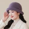 Autumn and Winter Style Hats for Grandma and Mother Warm Old Lady Woolen Knitted Hat
