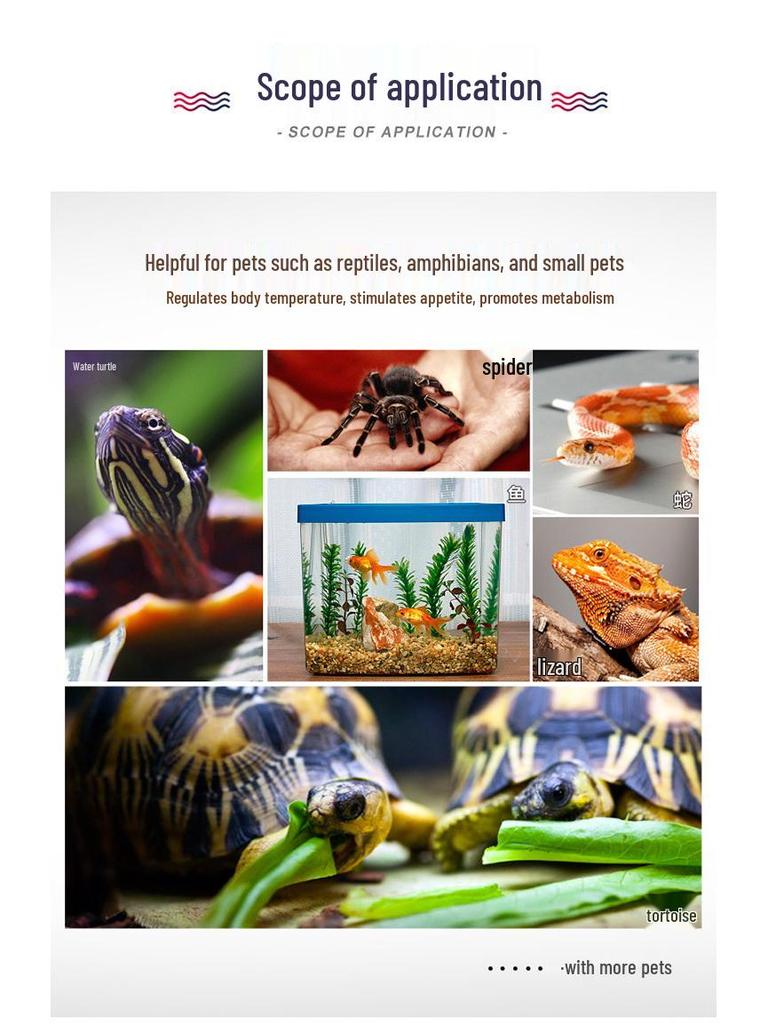 DJPet Нагревательная подстилка для рептилий с контролем температуры для змей, пауков, черепах, гекконов и ящериц