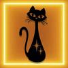 1 PC Long Neck Big Eyes Vase Shape Cat Metal Wall Art - Modern Home Decor for Bedroom, Living Room, or Bathroom.