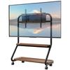 Stylish SR Series TV Stand TV Stand with Casters Compatible with Inch TVs Load Capacity 50kg Comes with Perforated Board Height Adjustable Large