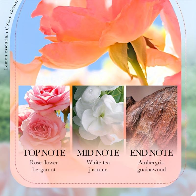 Rose Essential Oil Handmade Soap - Face Wash Foam Facial Cleanser Whitening Nourishing Moisturizing Anti Acne Body Bathing Facial Soap