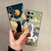 Мультяшный чехол Утка Кошка для Samsung Galaxy S26 Ultra S10 S9 Note 20 8 9 10 S24 S25 Plus S21 FE S20 Ultra S23 Funda Чехол для телефона