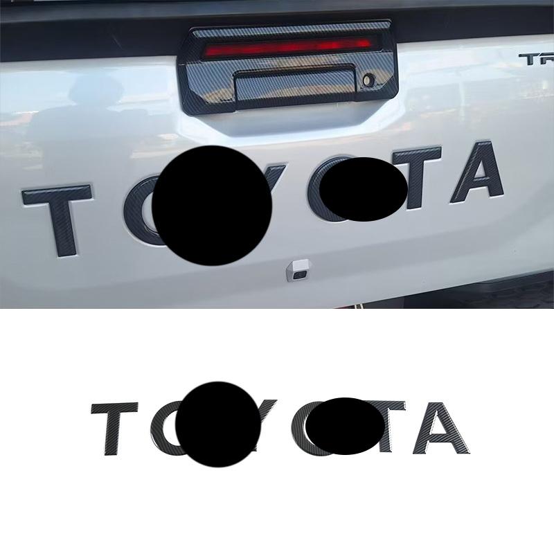 For Toyota Hilux 2026 Carbon Fiber Pattern Window Switch Panel Gear Shift Frame Steering Wheel Trim Mirror Cover Car Accessories