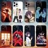 Чехол для телефона C-Chainsaw Man R-Reze Arc для iPhone17,16,15,14,13,12,11 Plus,Pro Max Мягкий черный чехол