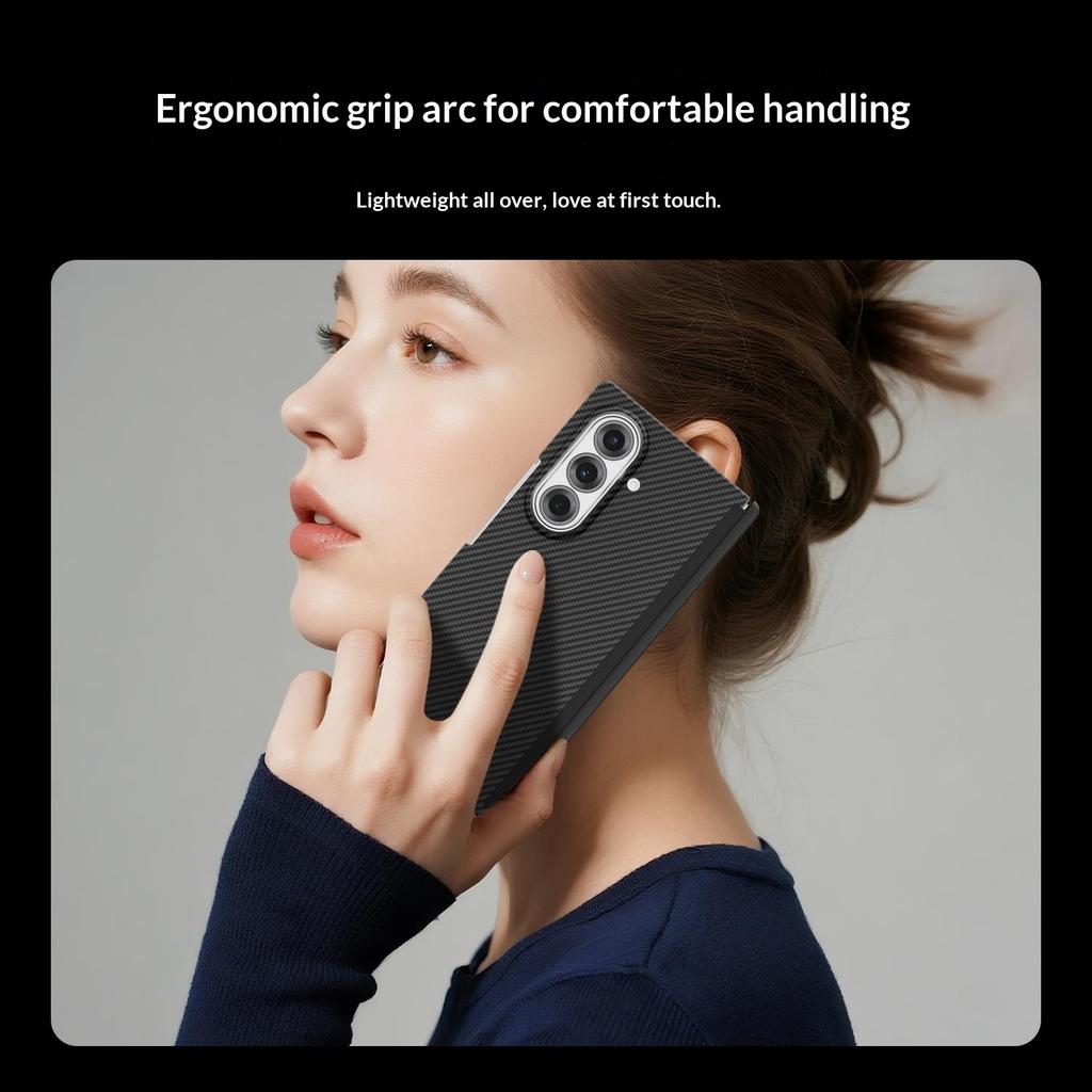 GKK Для Samsung Galaxy Z Fold7 5G Чехол Керамическая текстура Двойная ось ПК Тонкая крышка телефона Магнитная защита шарнира