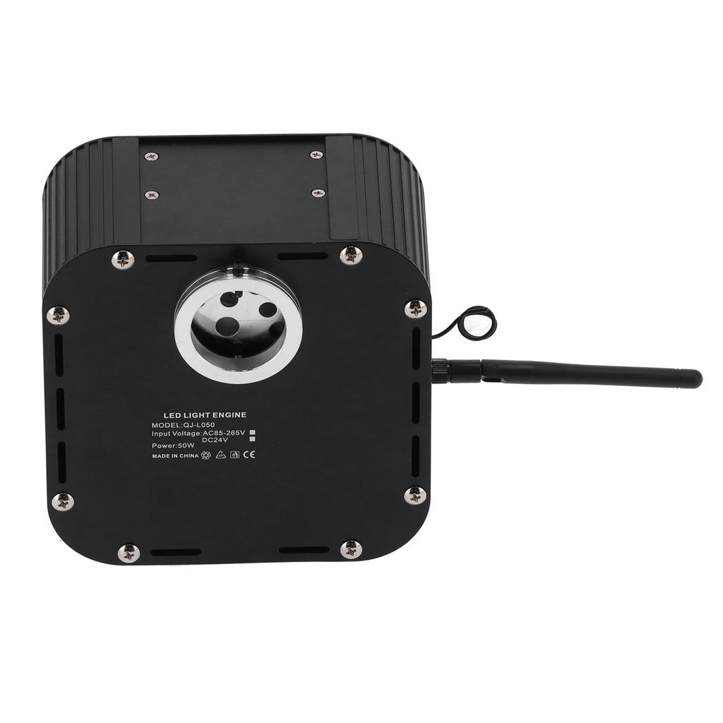 Светодиодный RGBW комплект оптоволоконного освещения 50 Вт с сенсорным контроллером, управление по Bluetooth/приложению, для внутренней отделки, Великобритания