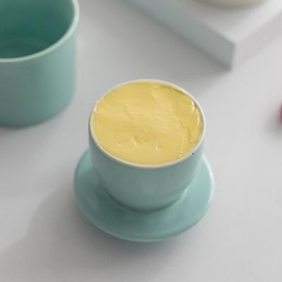 Французская керамическая банка для масла с герметичной крышкой, однотонный дизайн, прочная емкость для масла