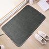 Linen Floor Mat 23.6"x15.8" Non Slip Kitchen Rug Absorbent Quick-Dry Bathroom Mat for Home Office Entrance Entryway Bedroom