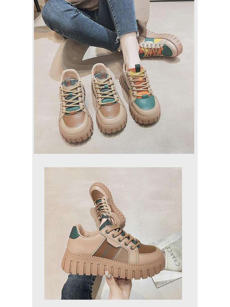 Весенние модные женские туфли в стиле Форреста Гампа 2025 года — повседневные, универсальные, мягкие кроссовки для студентов