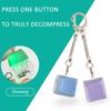 Finger Keyboard Cap Button Keycap Keychain Fidget Clicker Toy Relaxing Finger Keyring  Adult