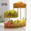 Корзина для фруктов на кухню, многоярусное хранилище, контейнер для хранения, многоярусная фруктовая чаша, проволочная корзина, органайзер для овощей, закусок, картофеля, лука