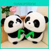 Panda Gluttony Giant Plush Toy Holding Bamboo Doll Travel Souvenirs Gifts Child