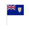 Drapeau Mini - Anguilla - 14 X 21 Cm - Polyester Résistant - Léger - Impression Recto/Verso