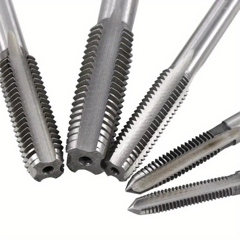 7pc 5pc M3-M12 Hand Tap Square Shank Pointed Straight Groove Thread Tapping Internal Thread Tapping Tool Set