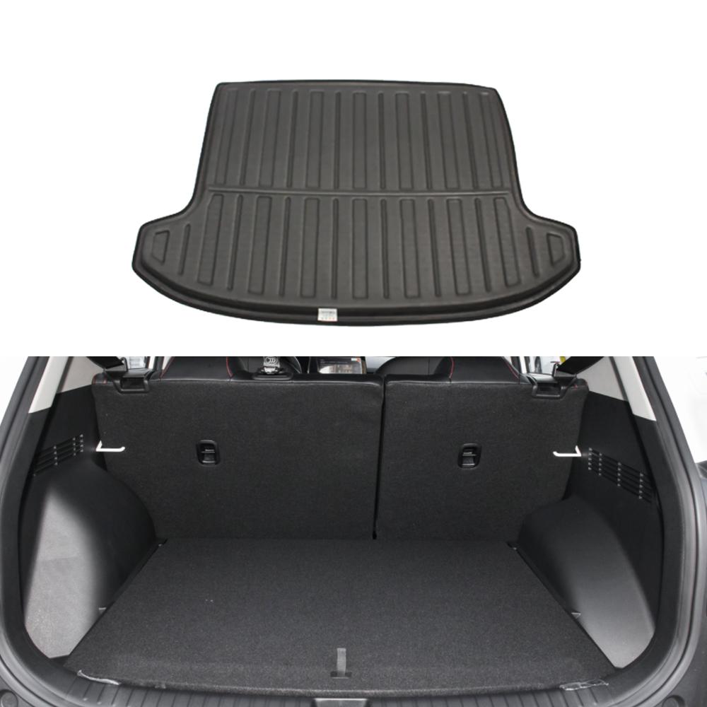 Car Rear Trunk Mat for Kia Seltos KX3 SP2 2021~2024 2025 Special Tray Waterproof Luggage Rug Pad Space Liner Cover Accessories