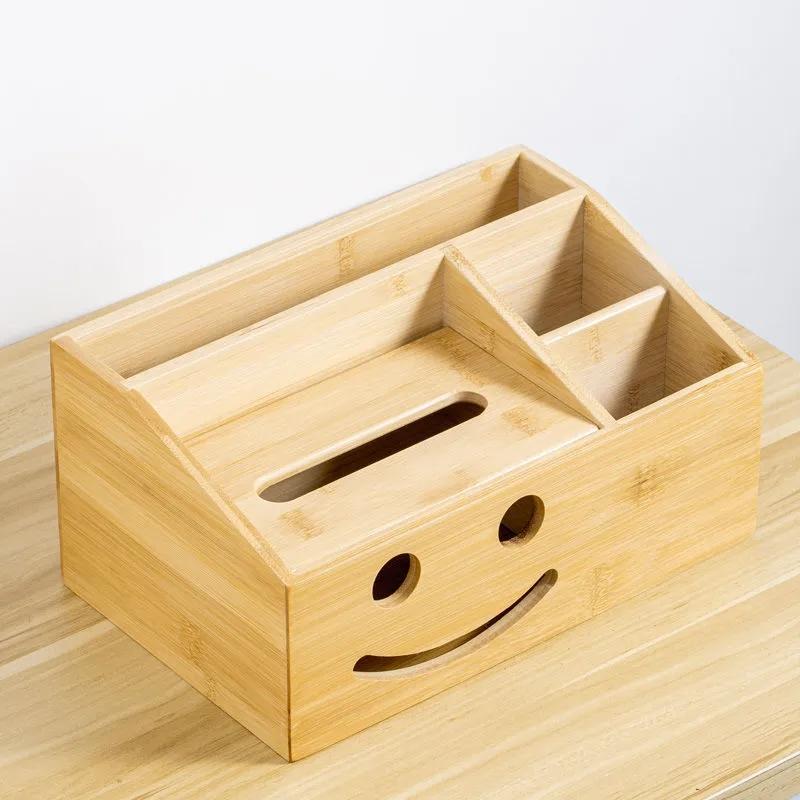 Многофункциональная коробка для салфеток для дома, гостиной, креативная деревянная бумажная коробка, настольный органайзер, декоративное украшение для рукоделия, пульт дистанционного управления, чехол для хранения ключей