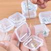 10PCSClear Jewelry Storage Box Portable Earplug Pill Storage Case Jewelry Beads Container Lid Multipurpose Organizer for Hardware Small Craft Gadgets