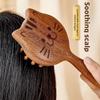 Sandalwood Scalp Massage Comb 28 Coarse Toothed Head Gua Sha Brush Hair Body Massage Guasha Scraping Comb Scalp Meridian Combs