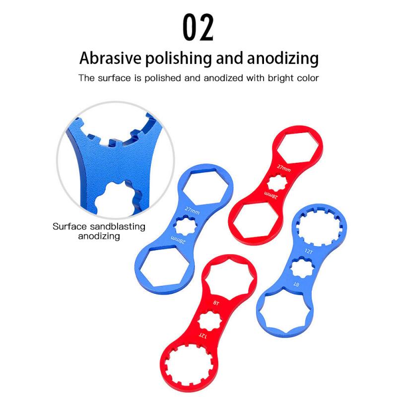 Ключ для вилки велосипеда, инструменты для ремонта передней вилки велосипеда для Suntour XCR XCT XCM RST 8/12T 27/28 мм, инструмент для снятия передней вилки