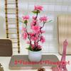 Artificial Peach Blossom Plant With Realistic Craftsmanship For Wedding Decor And Photography