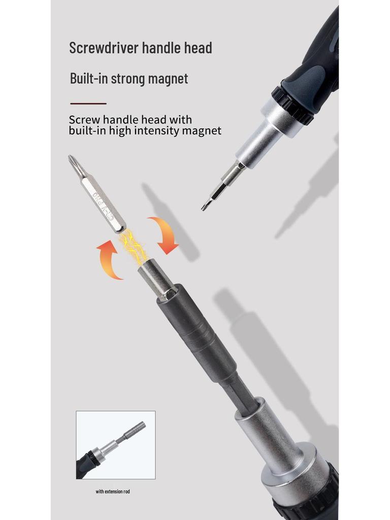 Набор прецизионных отверток-трещоток 42-в-1 - Многофункциональный двусторонний инструмент для бытового ремонта