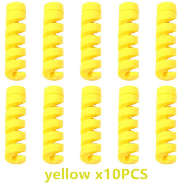 10 шт. спиральный защитный чехол для зарядного кабеля для чехла для кабеля телефона